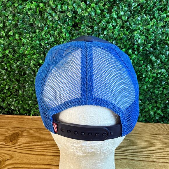 Herschel Blue Trucker Hat Adult Blue Cap Adjustable Hat - Picture 2 of 6